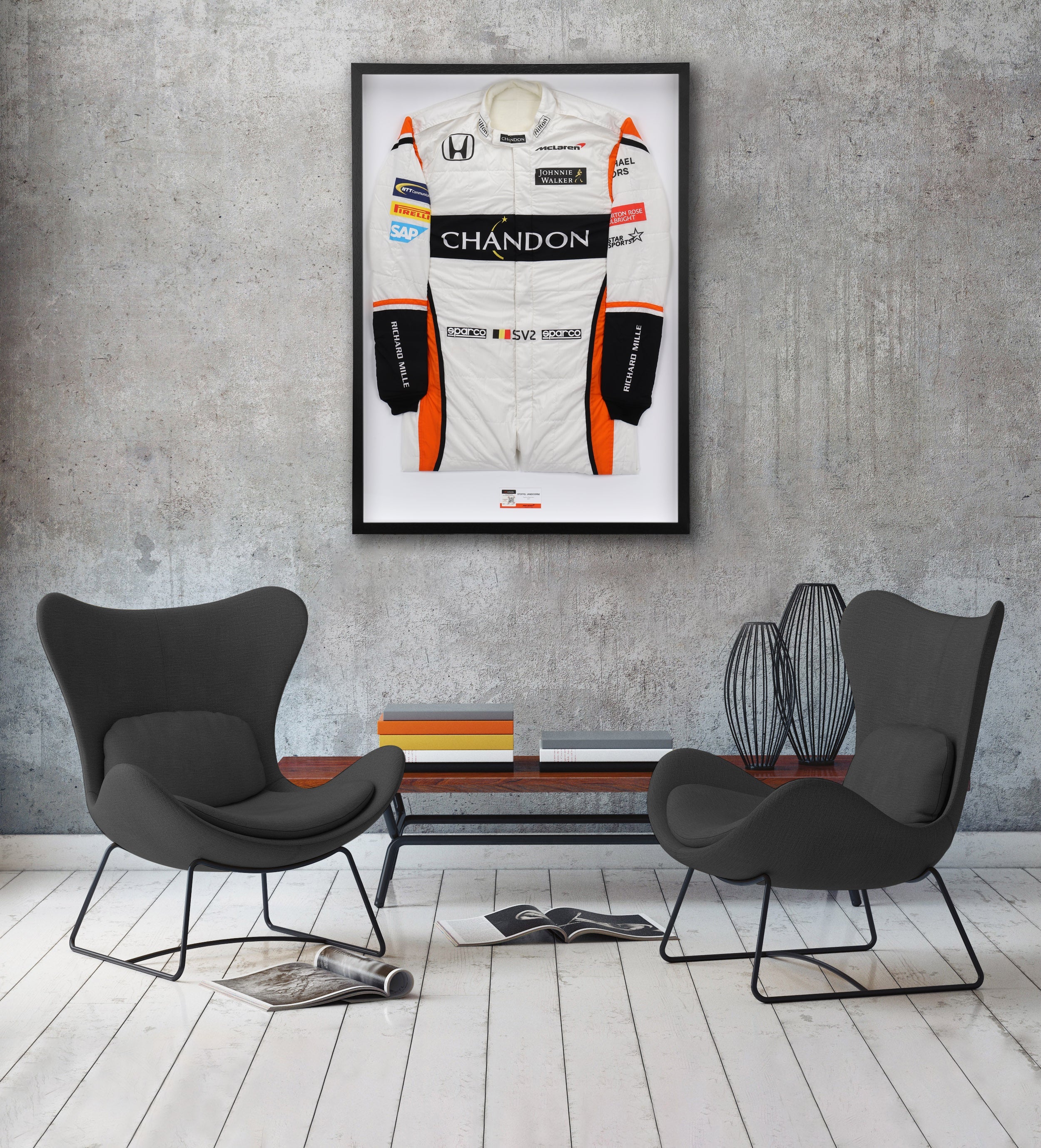 Stoffel Vandoorne 2017 Replica McLaren F1 Team Race Suit with Chandon Letter Branding