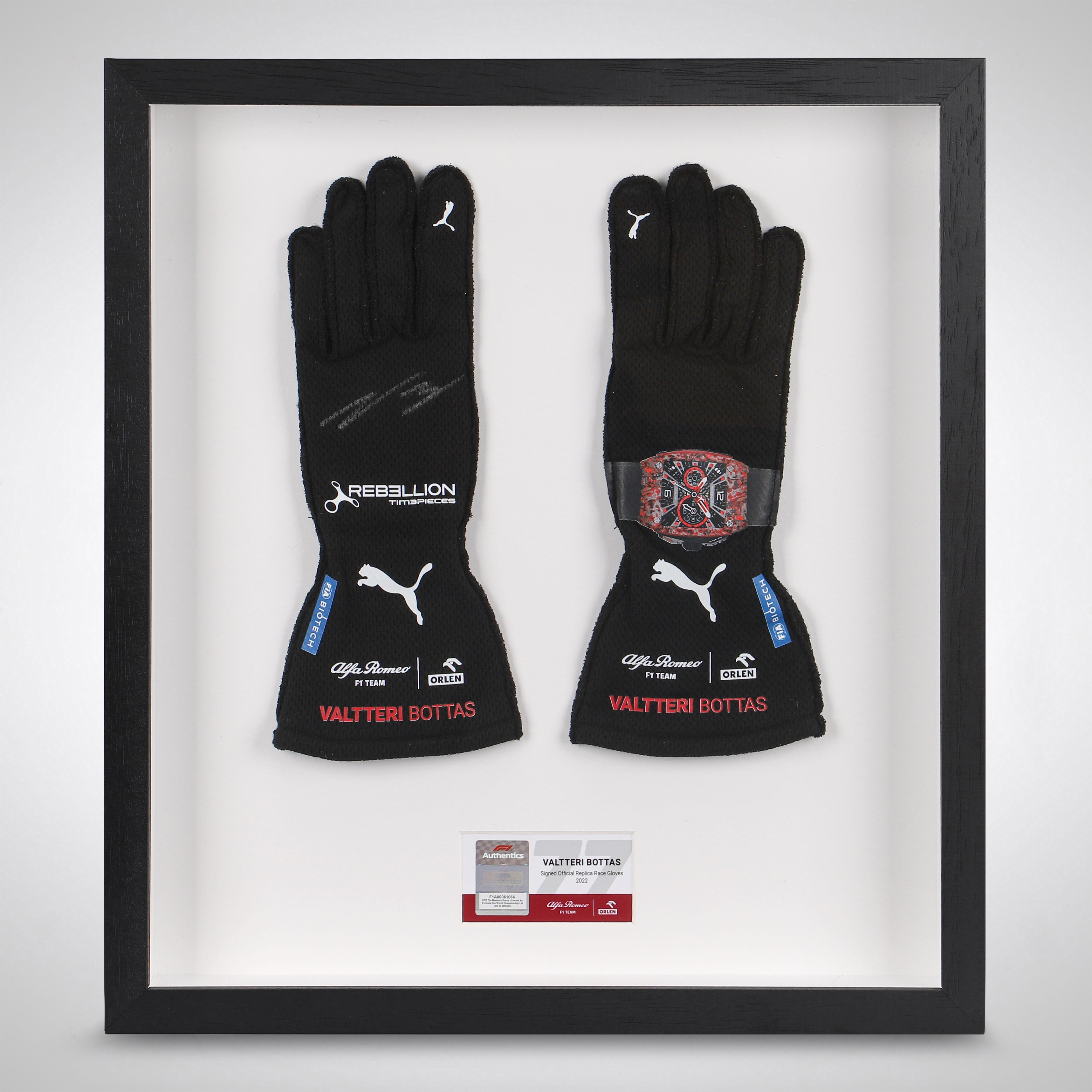 Valtteri Bottas 2022 Signed Replica Alfa Romeo F1 Team ORLEN Race Gloves